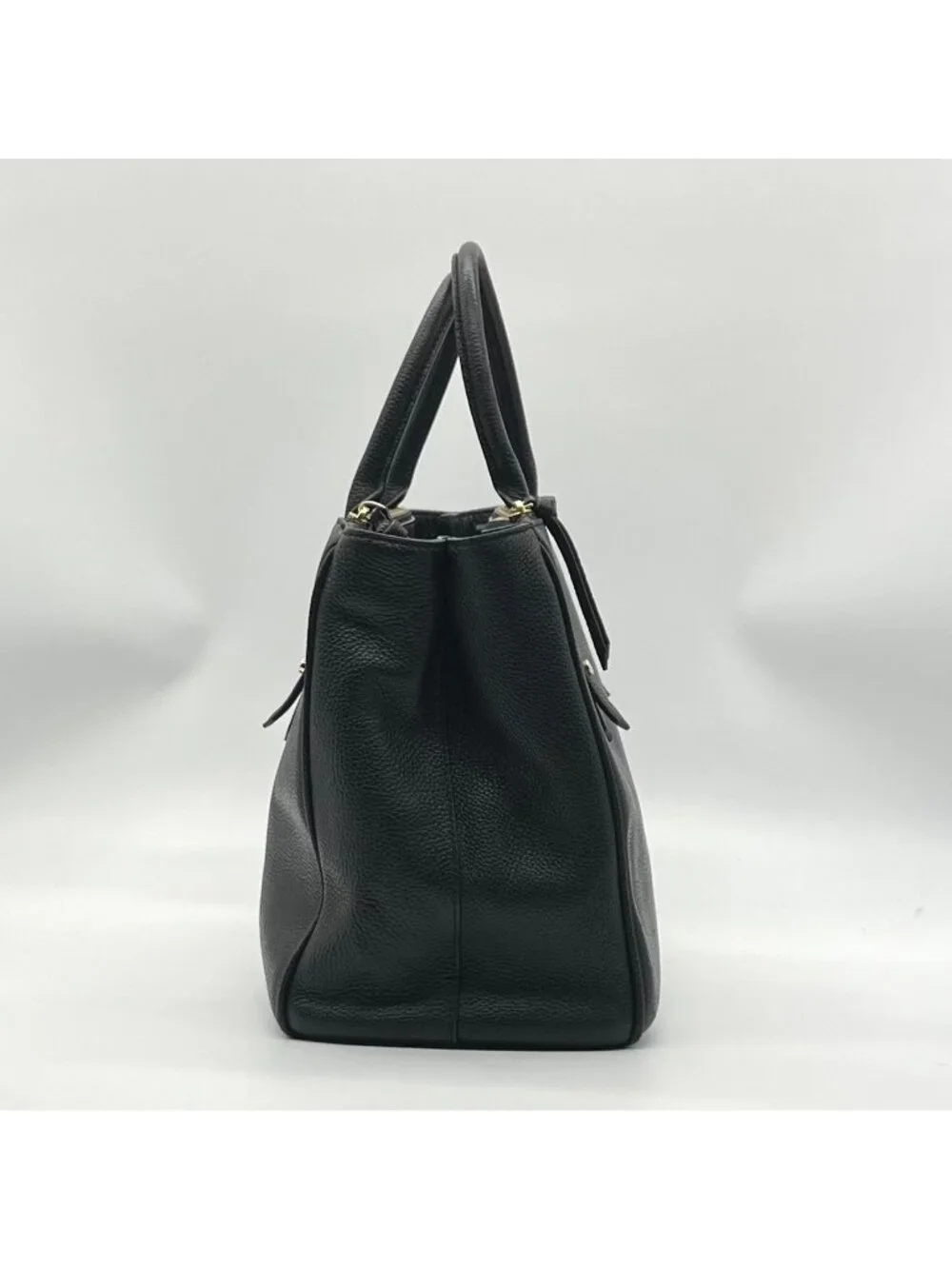 Kate Spade Black Pebbled Leather Mulberry Street Lise Satchel Bag